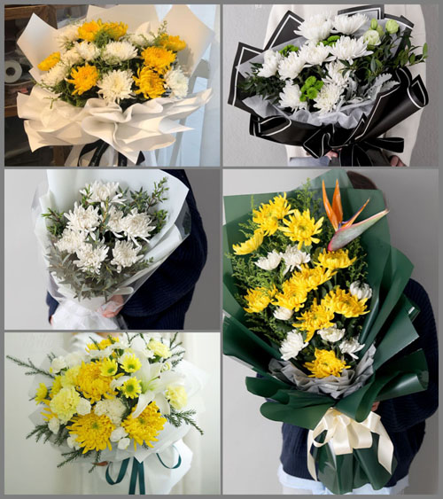 贵州安顺普定县黄桶街道白事花束代送